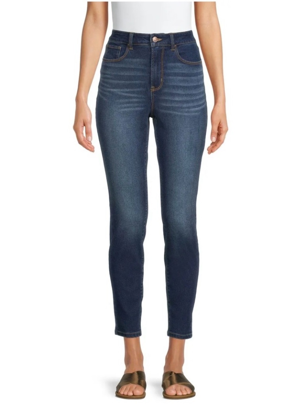 No Boundaries Women's Dark Blue High-Rise Skinny Jeans Size 12